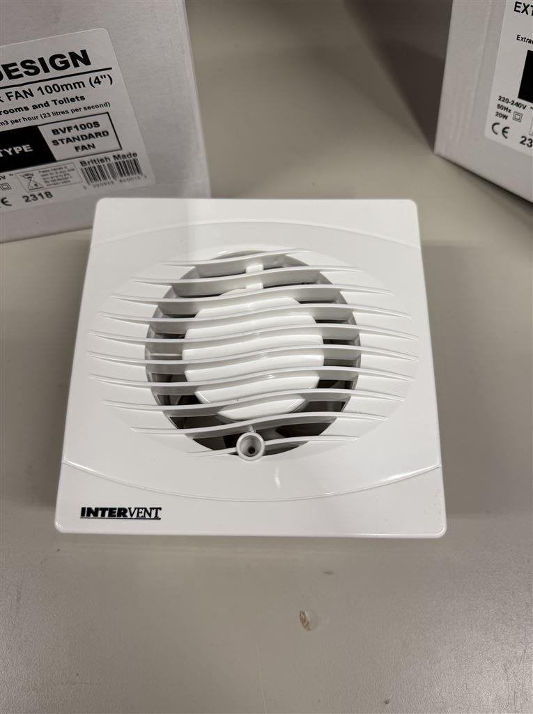 Afzuigventilator - 4”100mm Muur Badkamer Keuken BVF10, Doe-het-zelf en Bouw, Ventilatie en Afzuiging, Nieuw, Ophalen of Verzenden