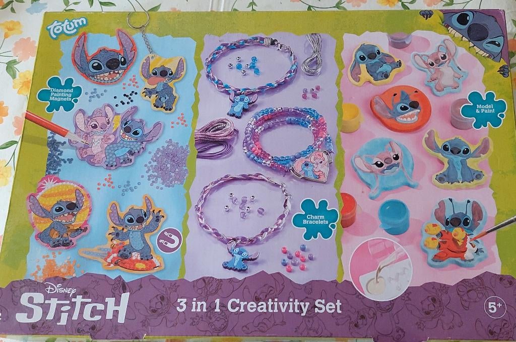 coffret d'activités créatives 3 en 1 Totum Disney Stitch., Enlèvement, Neuf, Bricolage