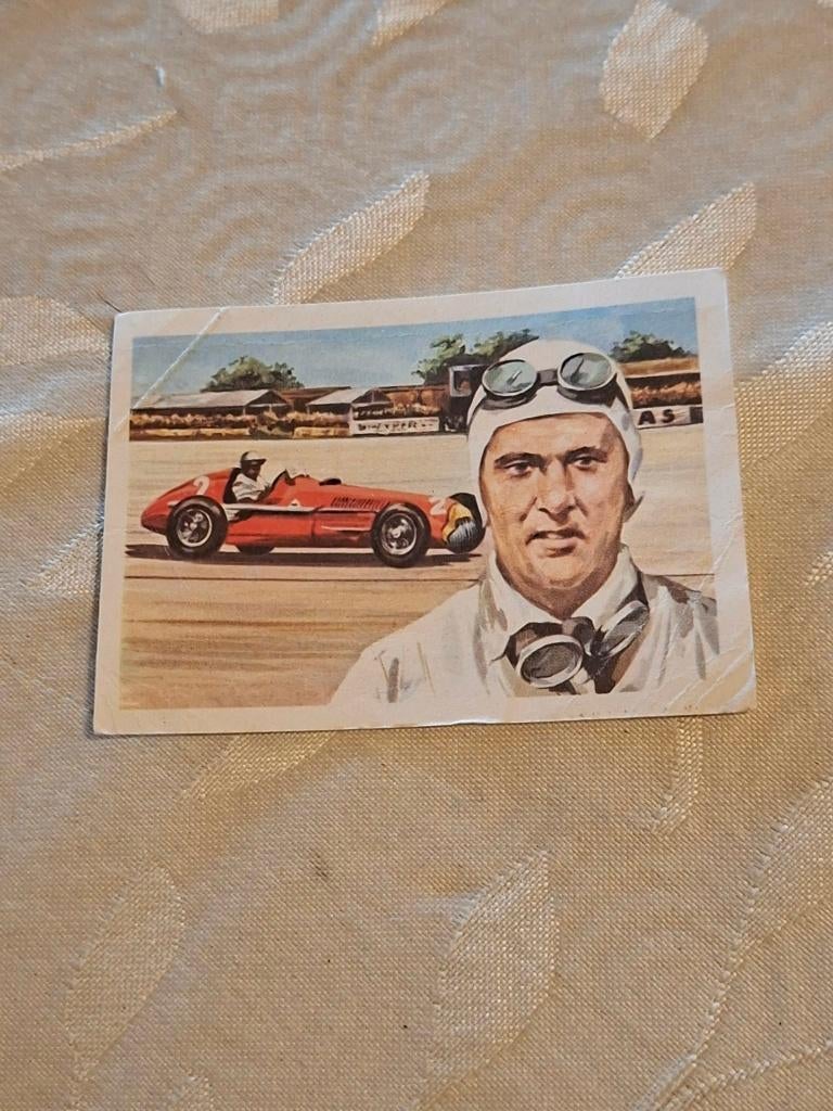 Prentje/Chromo : Nino Farina / Chocolade Jacques, Collections, Photos & Gravures, Utilisé, Gravure, Autres sujets/thèmes, 1960 à 1980