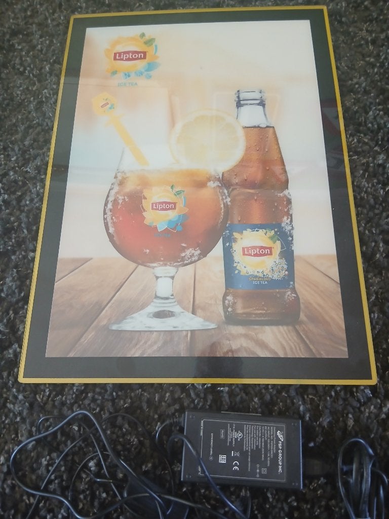 lichtreclame & lipton ice tea, Ophalen, Nieuw, Lichtbak of (neon) lamp