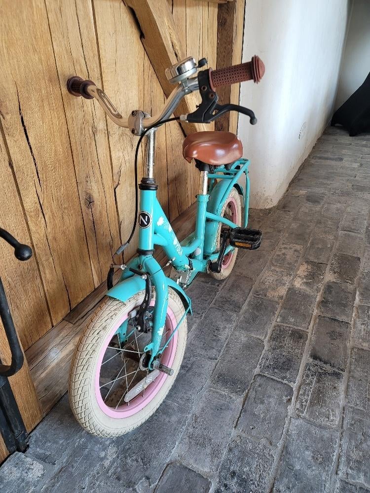 Kinderfiets Nogan Puck 14 inch Meisjesfiets Turquoise, Fietsen en Brommers, Fietsen | Kinderfietsjes, Ophalen, Minder dan 16 inch