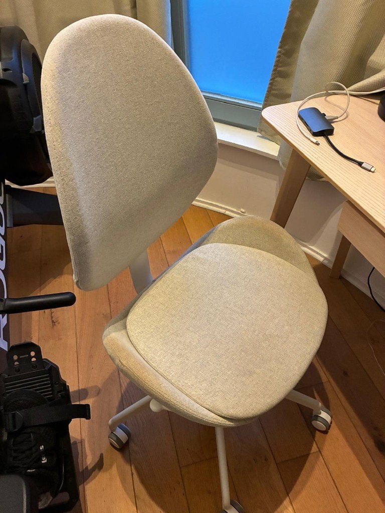 Chaise de bureau IKEA HÅTTEFJÄLL, Beige, Enlèvement, Utilisé, Chaise de bureau
