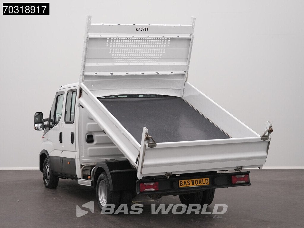 Iveco Daily 35C14 Dubbel Cabine Open Laadbak Dubbellucht Air, 100 kW, Stof, Gebruikt, Euro 6