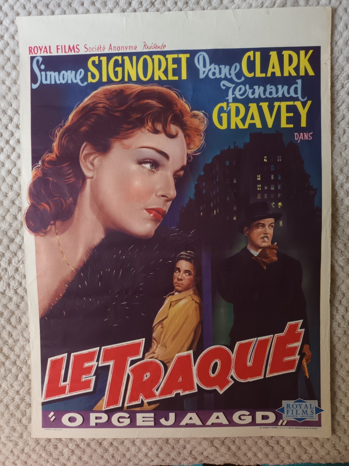 filmposter opgejaagd, Verzamelen, Ophalen of Verzenden