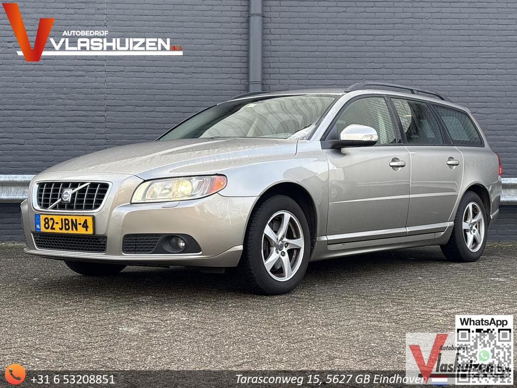 Volvo V70 2.4 D5 | Leder | Dynaudio | Climate | Cruise | PDC, Auto's, V70, 172 g/km, Zilver of Grijs, Te koop