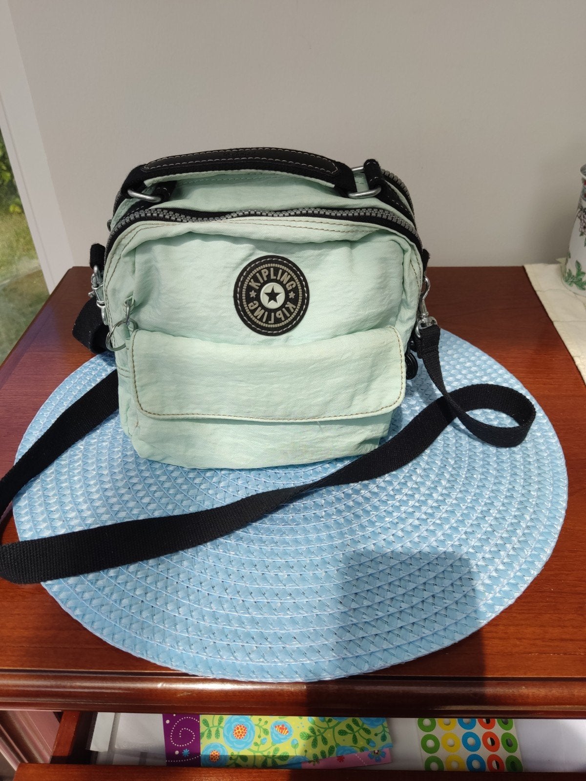 Très joli sac à main Kipling bleu clair, Enlèvement, Kipling