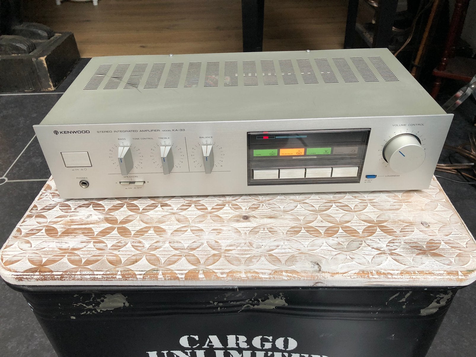 Kenwood KA 33 ampli vintage, TV, Hi-fi & Vidéo, Enlèvement, Utilisé, Moins de 60 watts, Autres marques