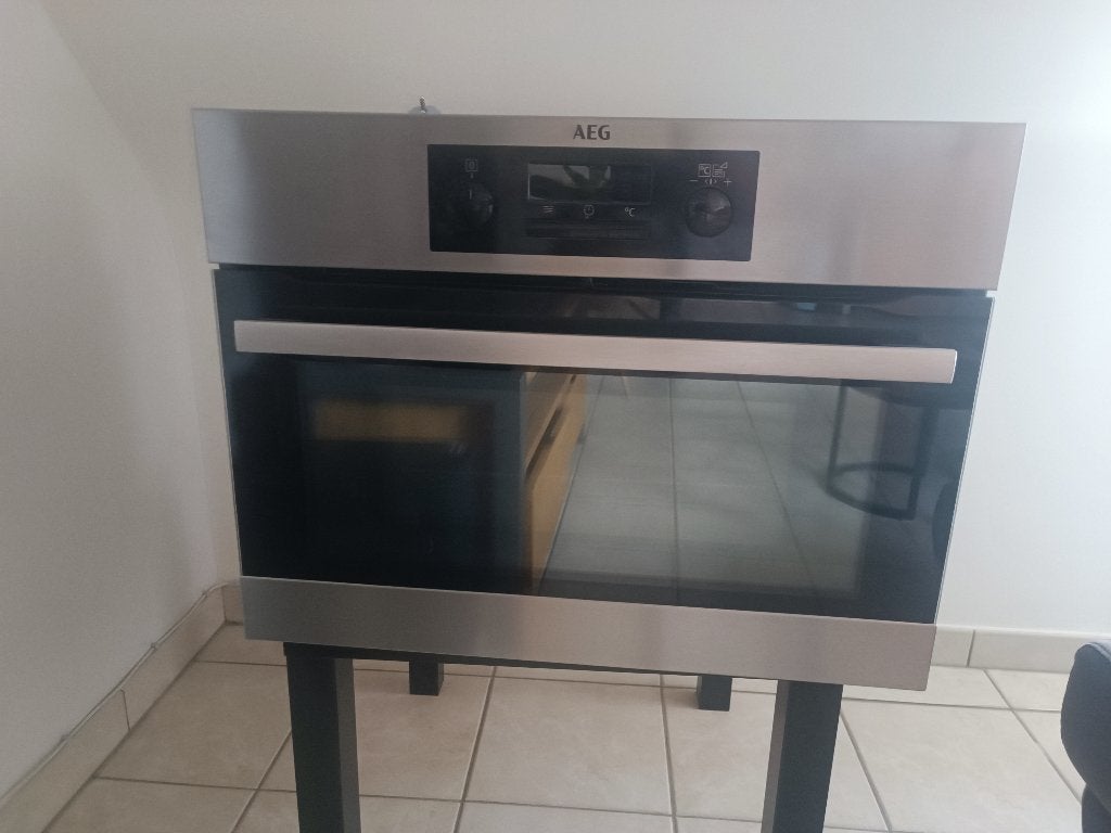 AEG KMS361000M inbouw heteluchtoven met magnetron - combi, Elektronische apparatuur, Microgolfovens, Gebruikt, Inbouw, Combi-microgolfoven