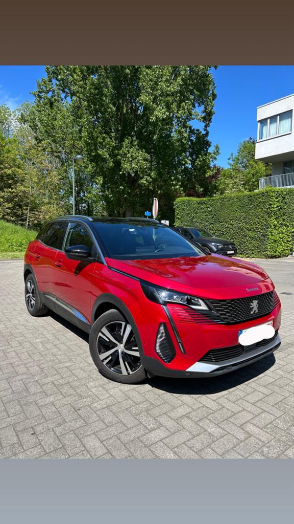 Peugeot 3008 Gt-line (diesel-Manuel), Rouge, Cuir et Alcantara, Achat, Euro 6