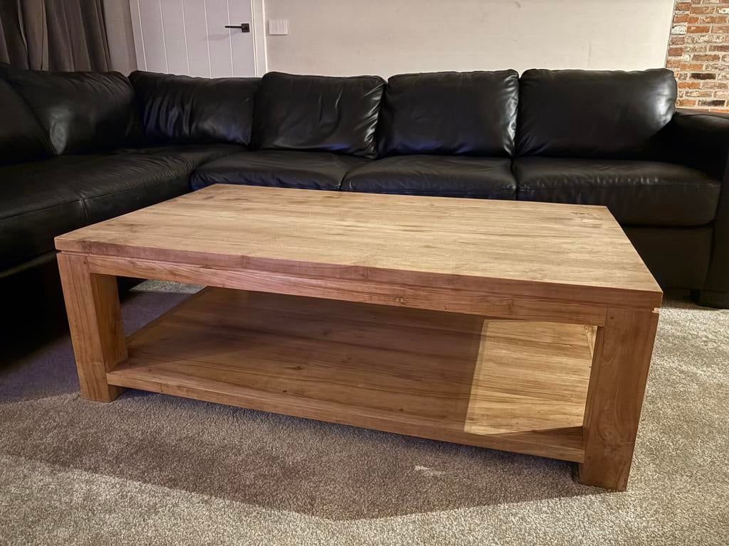 Salontafel teak, Ophalen, Gebruikt