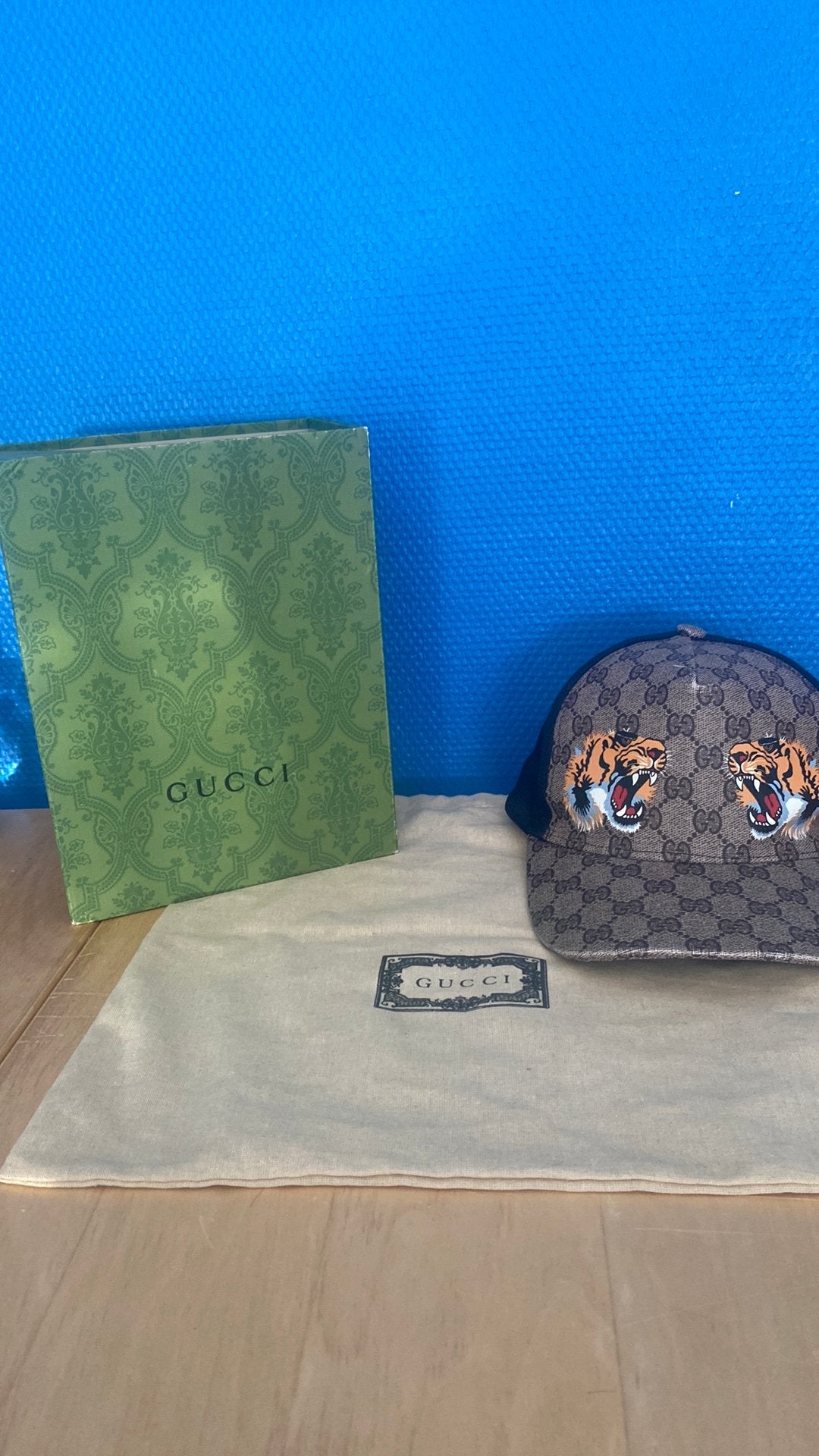 Gucci pet, Kleding | Heren, Ophalen of Verzenden, Zo goed als nieuw, Pet