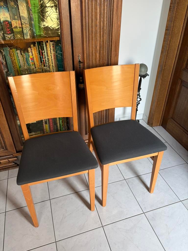 Stoelen - beuk - set 4 stuks - perfecte staat, Ophalen, Zo goed als nieuw