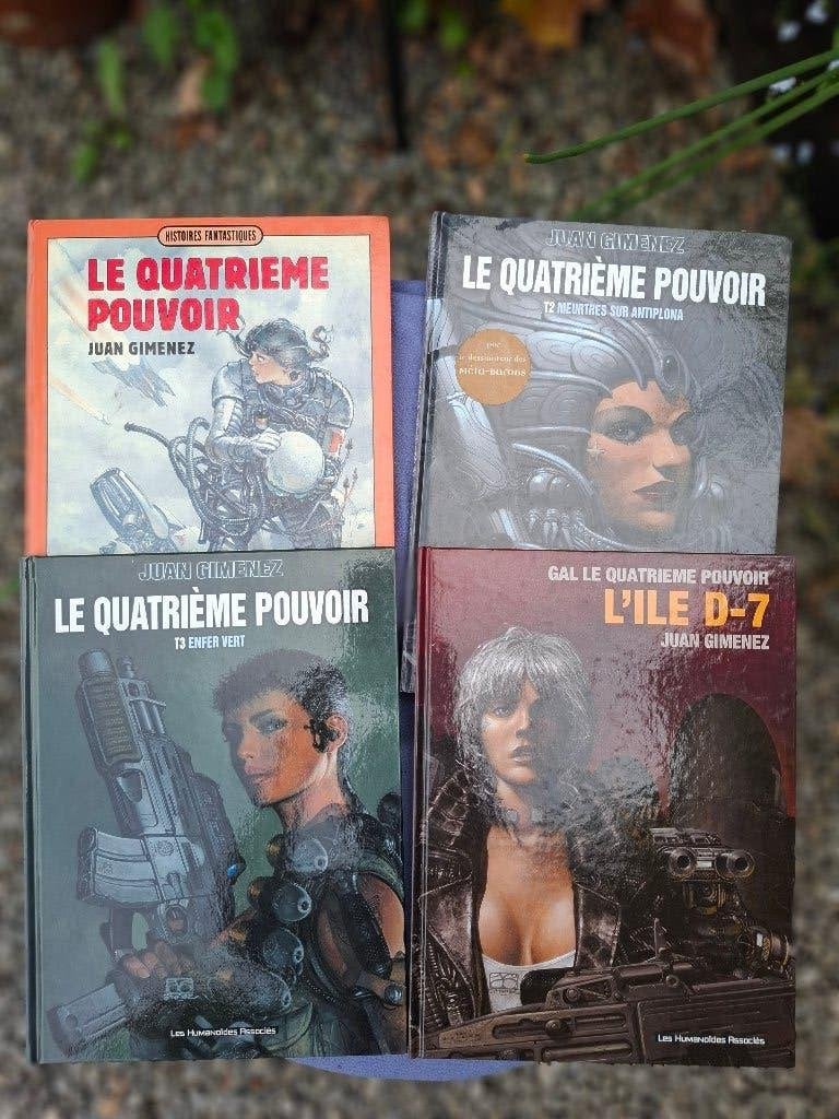 LE QUATRIEME POUVOIR TOMES 1 à 4 GIMENEZ SERIE COMPLETE EO, Boeken, Stripverhalen, Zo goed als nieuw, Complete serie of reeks