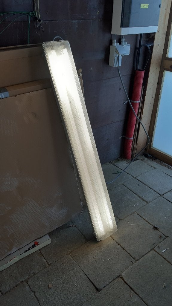 Tl lamp met behuizing, Ophalen, Zo goed als nieuw, Lamp met armatuur
