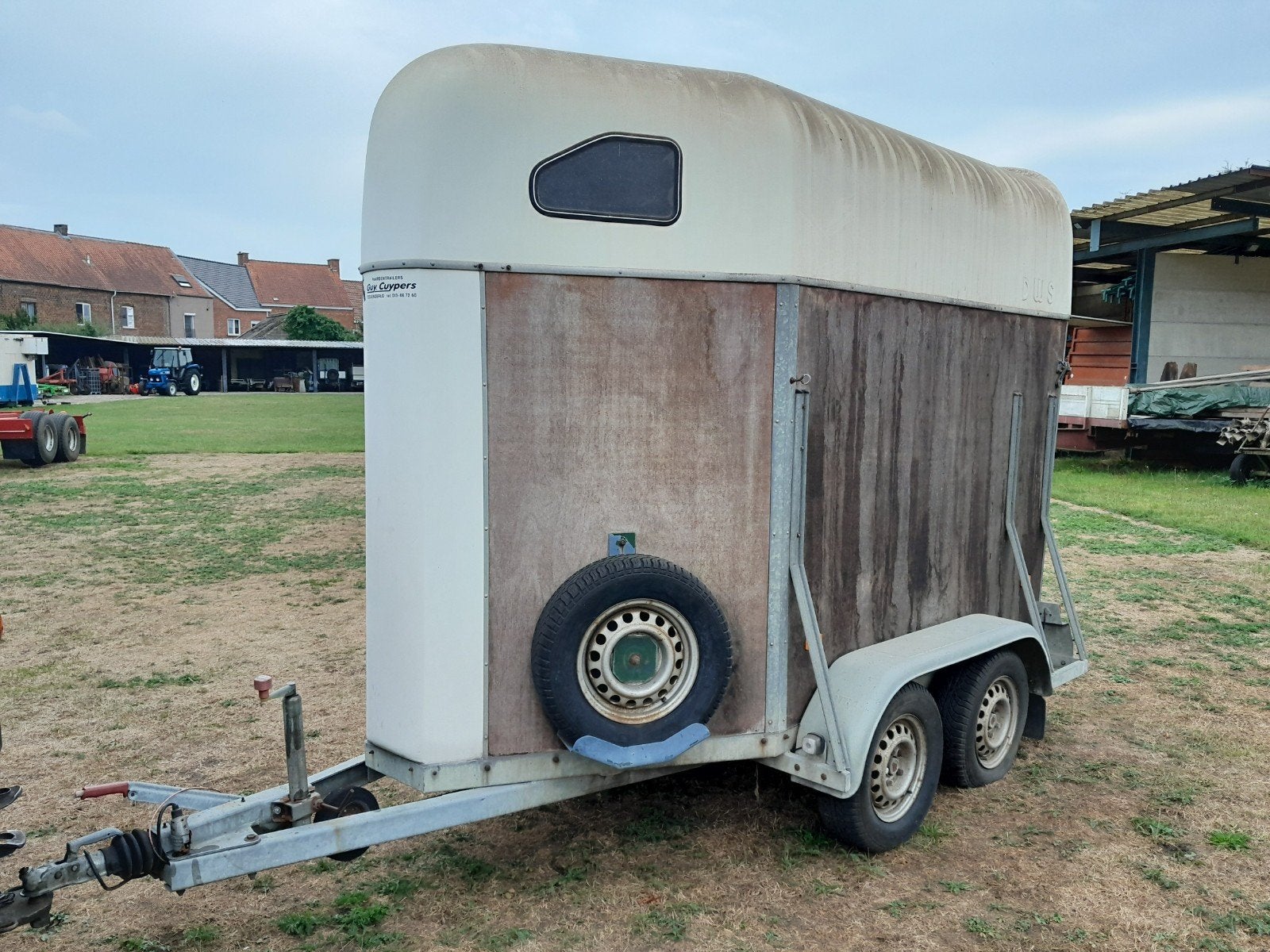 Paardentrailer, Dieren en Toebehoren, Paarden en Pony's | Trailers en Aanhangwagens, Ophalen, Gebruikt, Overige materialen, 1½-paards trailer