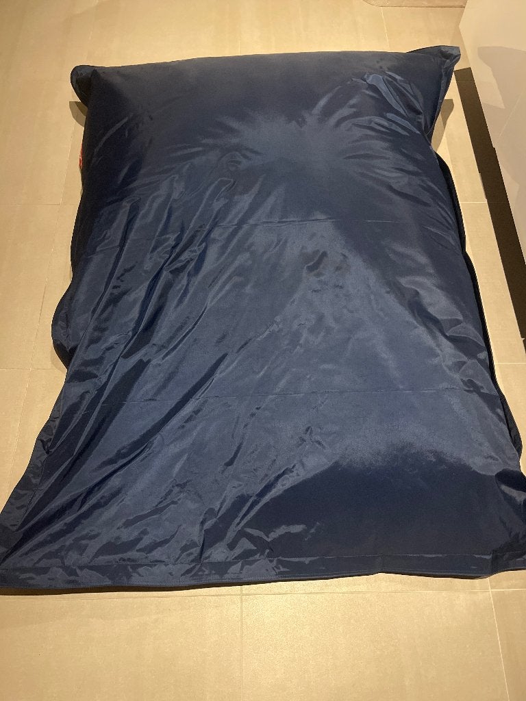 Zitzak Fatboy donkerblauw 130x160cm, Ophalen, Zo goed als nieuw, Blauw, Zitzak