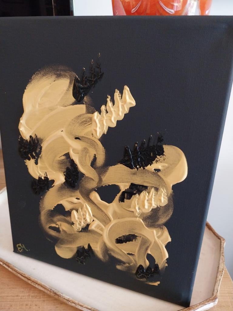 Modern / abstract  25cm op 30 cm( ART BY. EM.), Antiek en Kunst, Ophalen of Verzenden