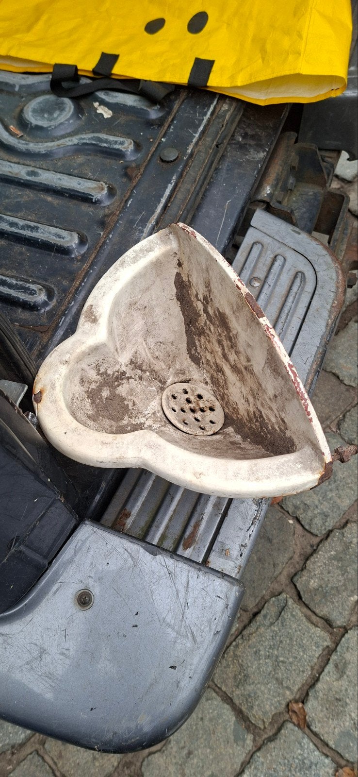 piscine wc bloembak, Ophalen