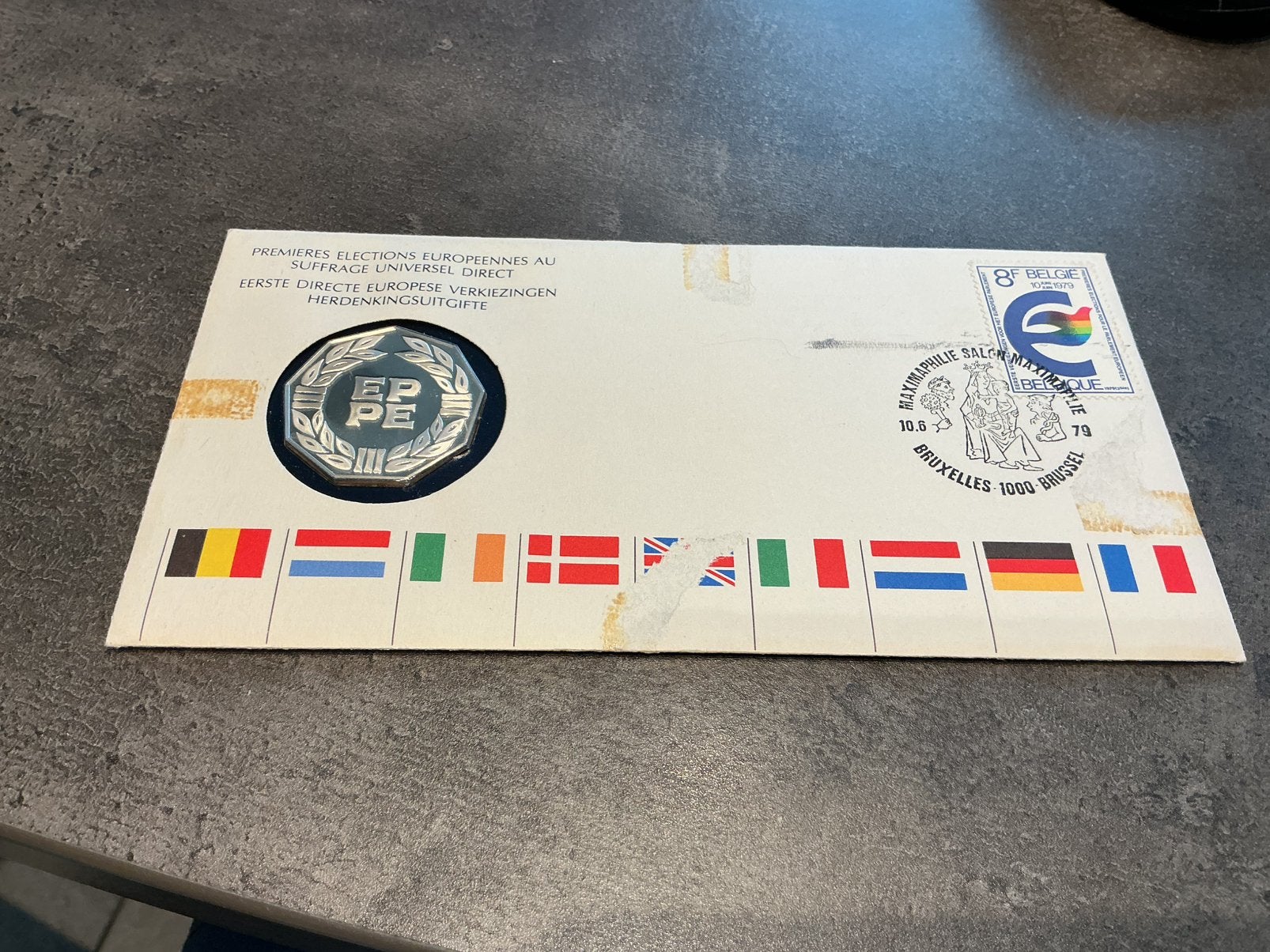 België numisbrief eerste directe europese verkiezingen, Ophalen of Verzenden