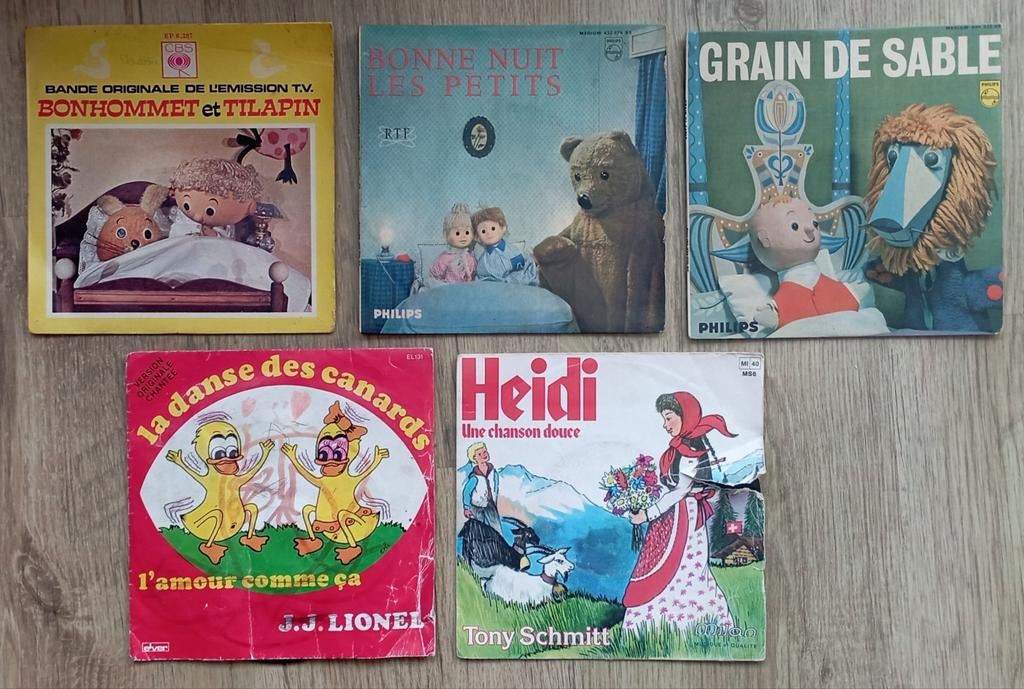 45T vinylliedjes voor kinderen, Ophalen of Verzenden