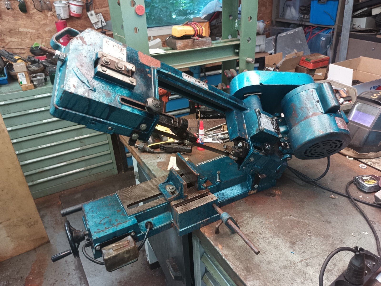 metaal bandzaagmachine 220v, Ophalen, Gebruikt, 70 mm of meer, Lintzaag