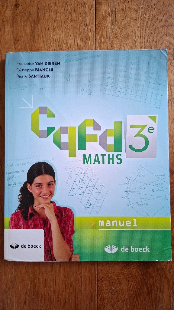 CQFD maths 3e, Livres, Livres scolaires, Comme neuf, Enlèvement, Secondaire, De boeck
