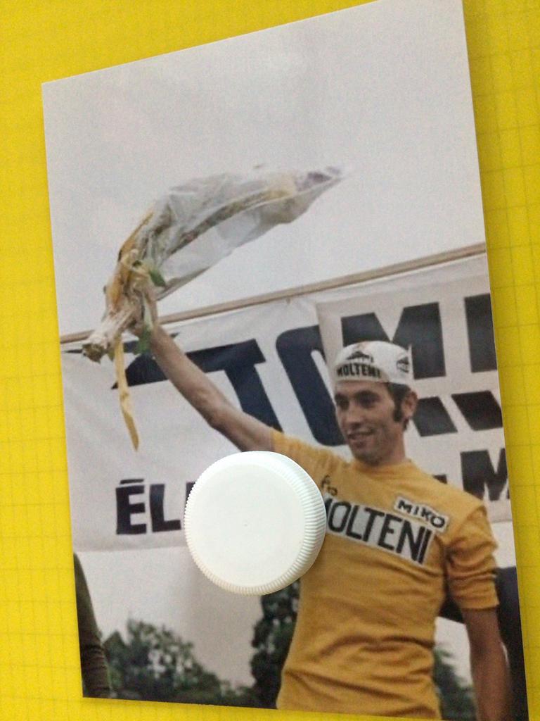 wielerfoto  team molteni  eddy merckx, Verzenden, Zo goed als nieuw