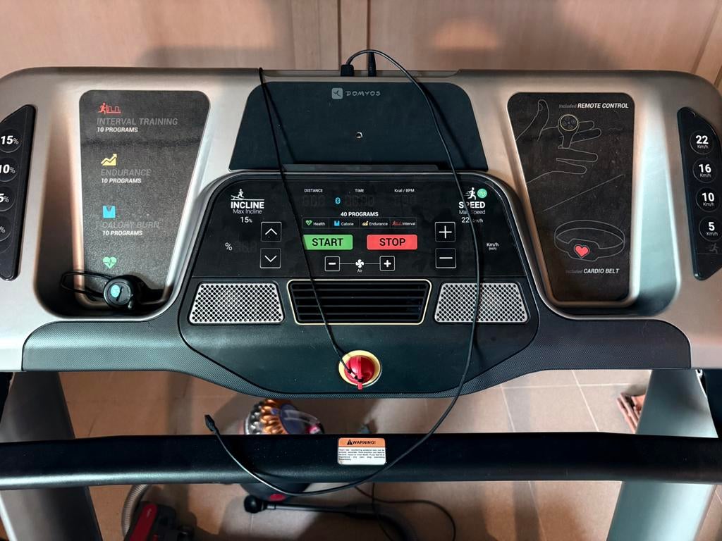 Tapis de course professionnel domyos, Enlèvement