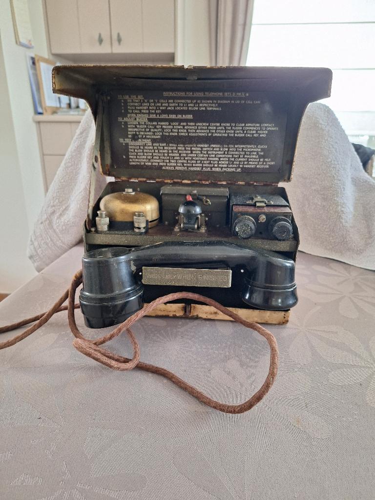 Britse veldtelefoon, Verzamelen, Militaria | Tweede Wereldoorlog, Ophalen