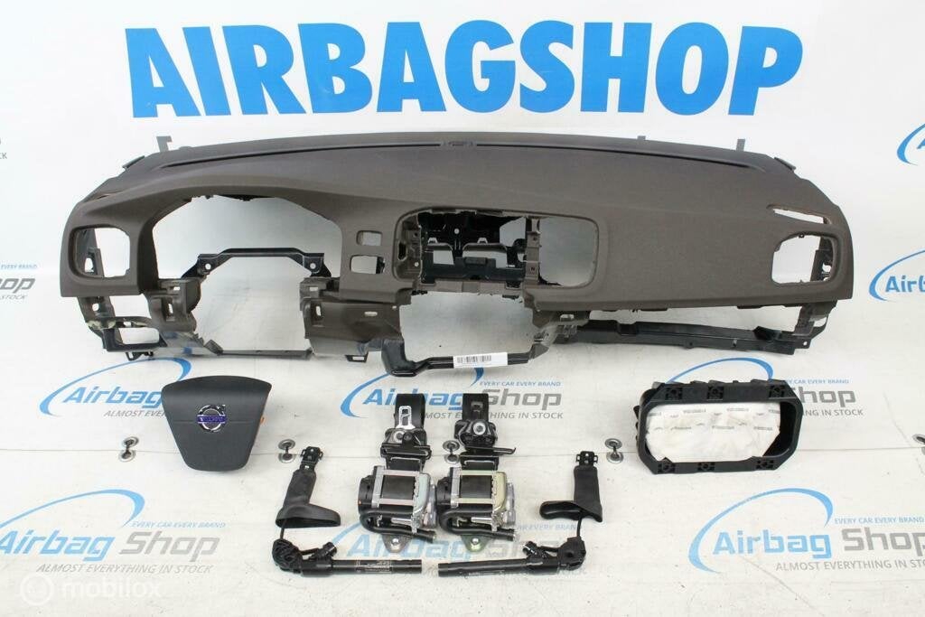 Airbag kit - Tableau de bord brun Volvo V60 S60 (2010-....), Enlèvement ou Envoi, Utilisé