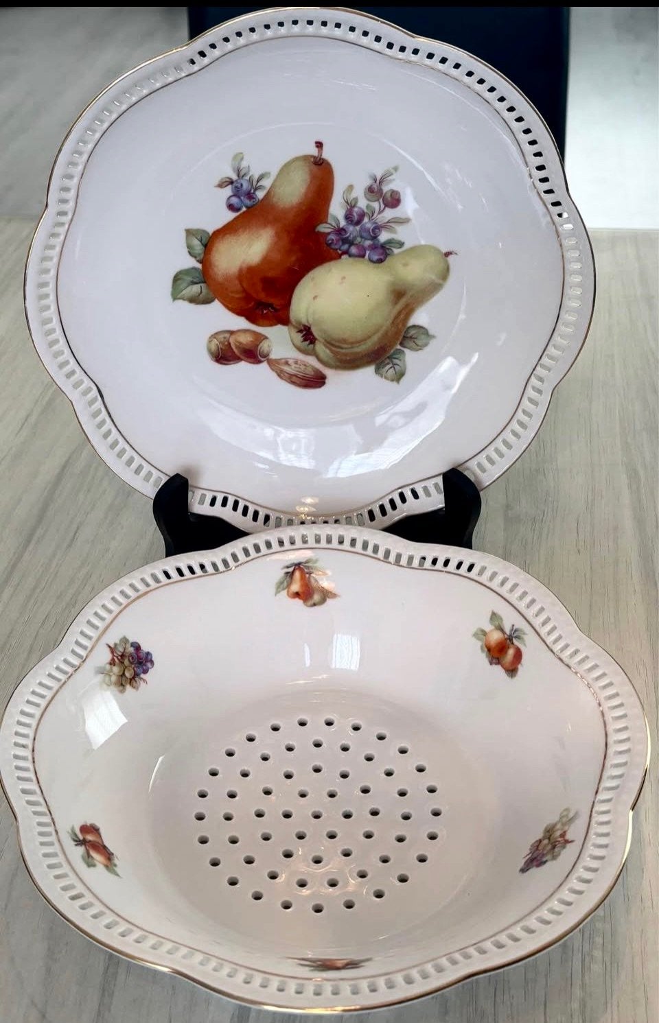 Plat + égouttoir à fruits Shumann Arzberg, Enlèvement