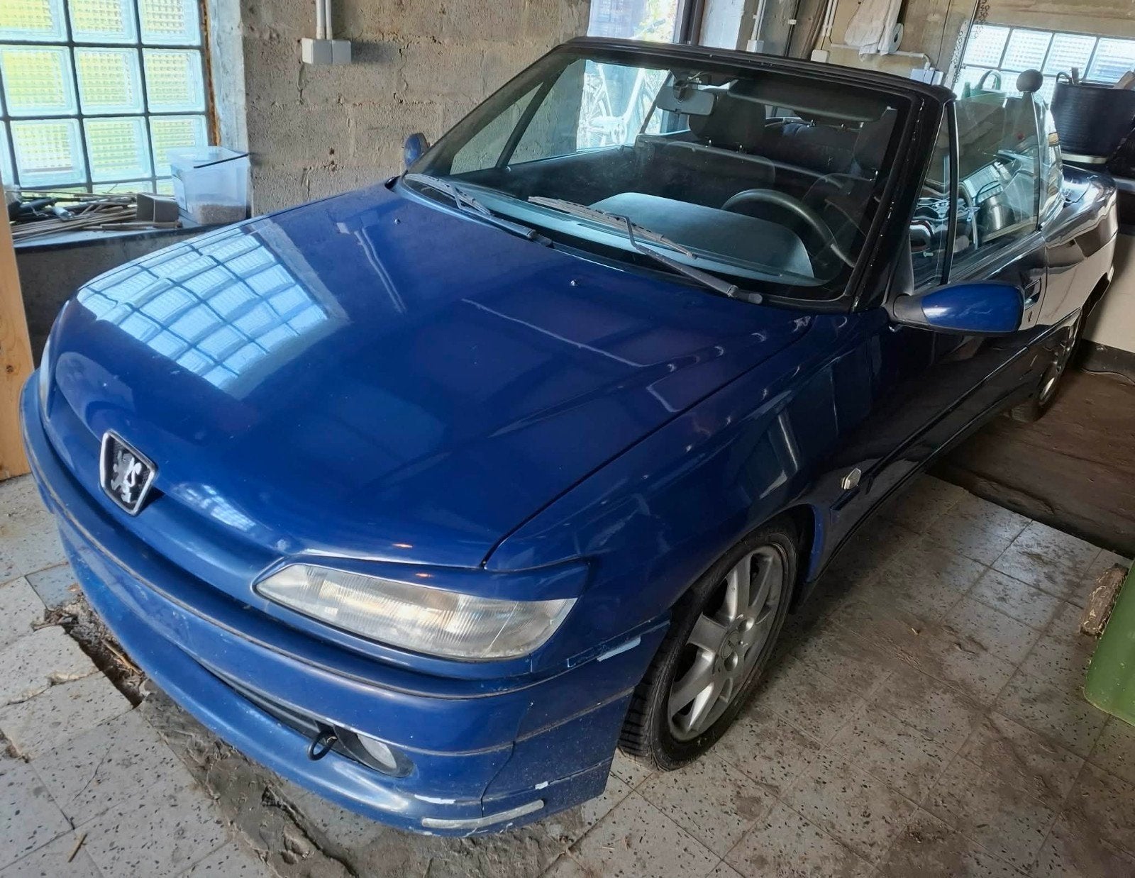 Peugeot 306 cabrio, Auto's, Voorwielaandrijving, Stof, Cabriolet, Blauw