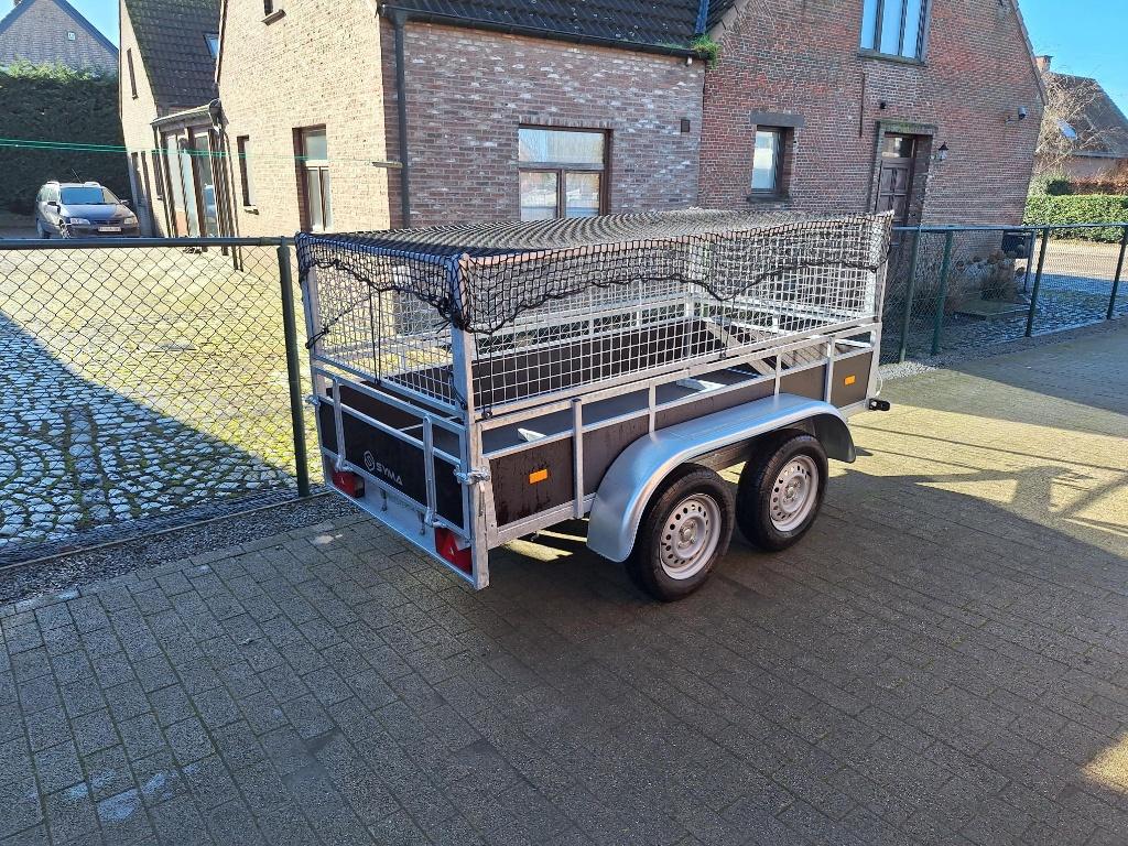Syma dubbelas met loofrek (stock), Auto diversen, Aanhangers en Bagagewagens, Ophalen, Nieuw