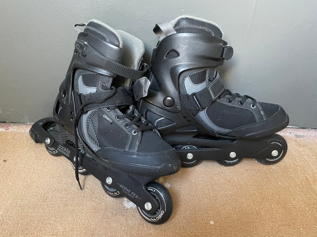 Rollers Decathlon Oxylane - taille 45, Sport en Fitness, Gebruikt, Heren, Inline skates 4 wielen, Ophalen