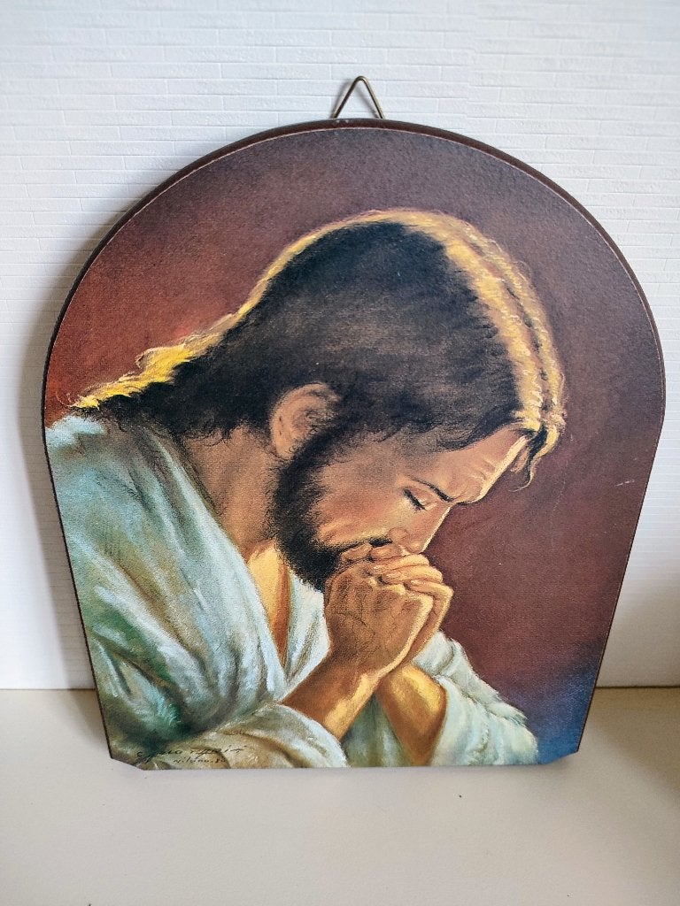 Jezus biddend, Verzamelen, Religie, Ophalen of Verzenden, Zo goed als nieuw, Overige typen, Christendom | Katholiek