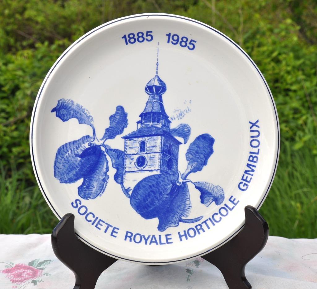 assiette boch societe royale horticole gembloux, Enlèvement ou Envoi