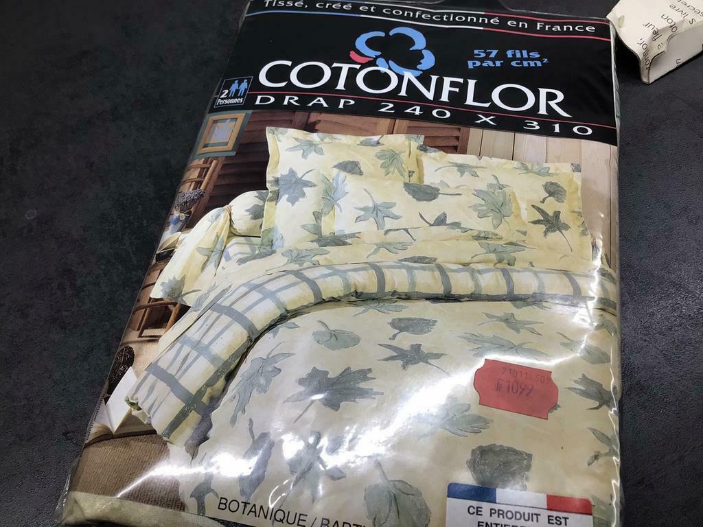Drap de lit botanique, Neuf, Deux personnes, Autres couleurs, Drap-housse ou Taie d'oreiller