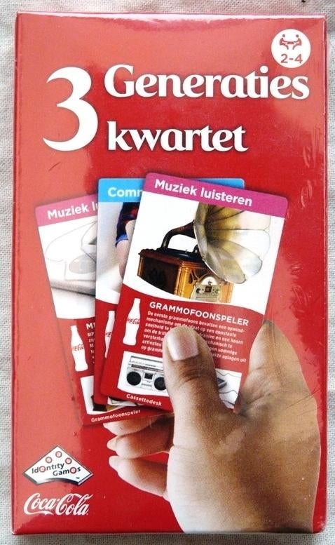 Spel, 3 Generaties Kwartet, Coca-Cola / Identity Games, 2013, Enlèvement ou Envoi, Neuf, Ustensile