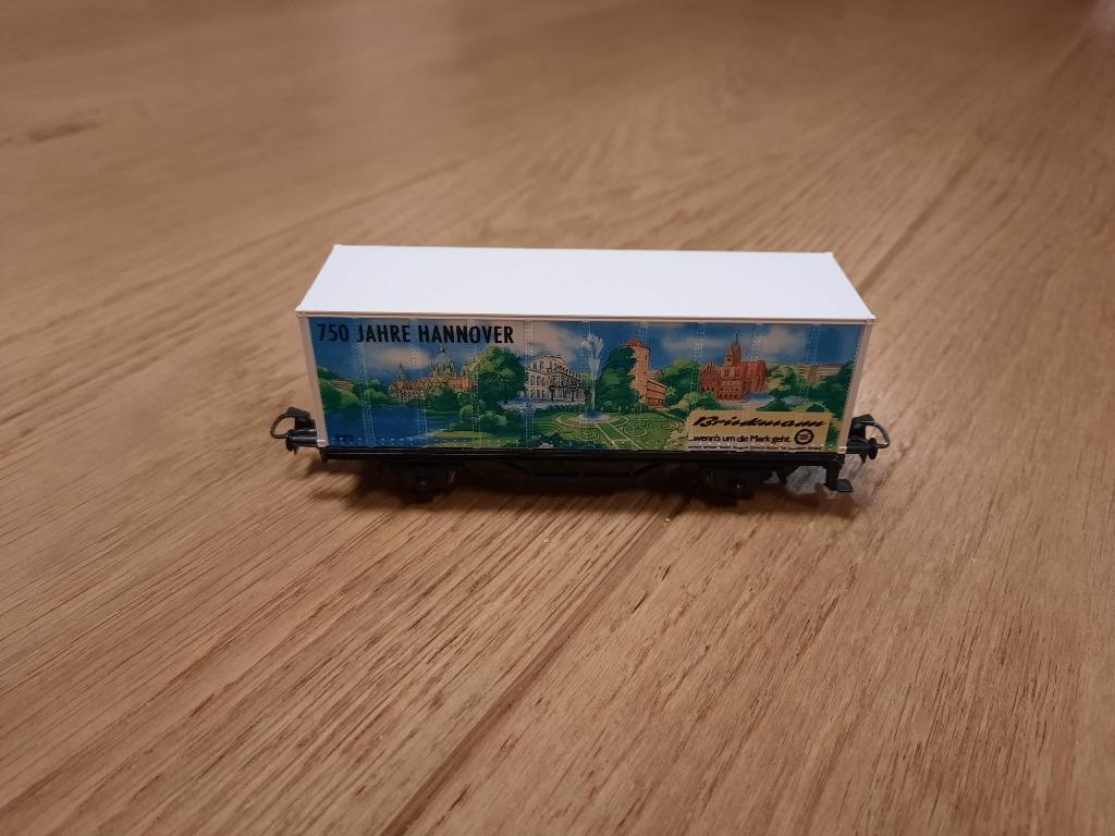 Märklin 4481 (91717) - wagon porte conteneur Brinkmann, Enlèvement ou Envoi, Comme neuf, Wagon, Märklin