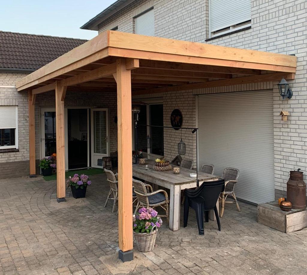 Douglas robuust Veranda-Muuraanbouw-pergola-Carport, Tuin en Terras, Ophalen of Verzenden, Nieuw, Veranda