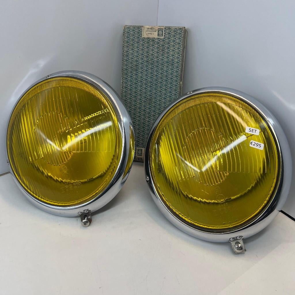 VW Kever gele koplampenset Bosch 1967 en ouder Dickholmer, Ophalen of Verzenden, Gebruikt