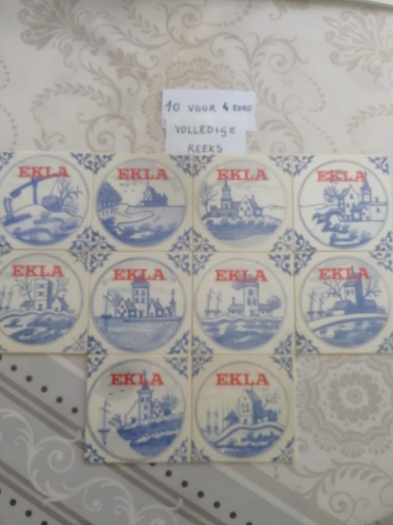 Volledige reeks bierviltjes Ekla Vandenheuvel - Zichten - €4, Enlèvement ou Envoi, Sous-bock