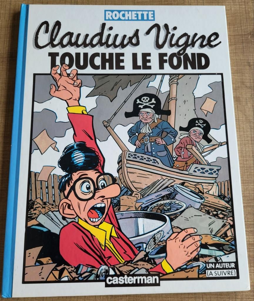 Claudius Vigne - Touche le fond (hardcover 1985), Une BD, Enlèvement ou Envoi, Utilisé