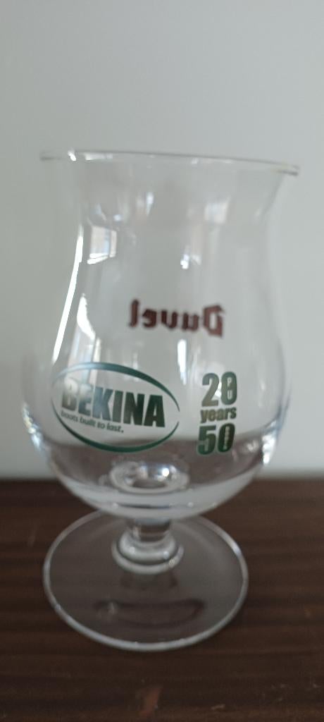 Duvel glas Bekina, Verzamelen, Ophalen of Verzenden, Nieuw, Glas of Glazen, Duvel
