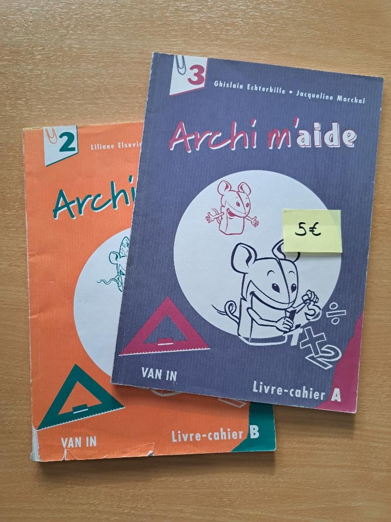 Archi m'aide 2 et 3 - Manuel scolaire math, Livres, Livres scolaires, Utilisé, Mathématiques A, Primaire, Enlèvement