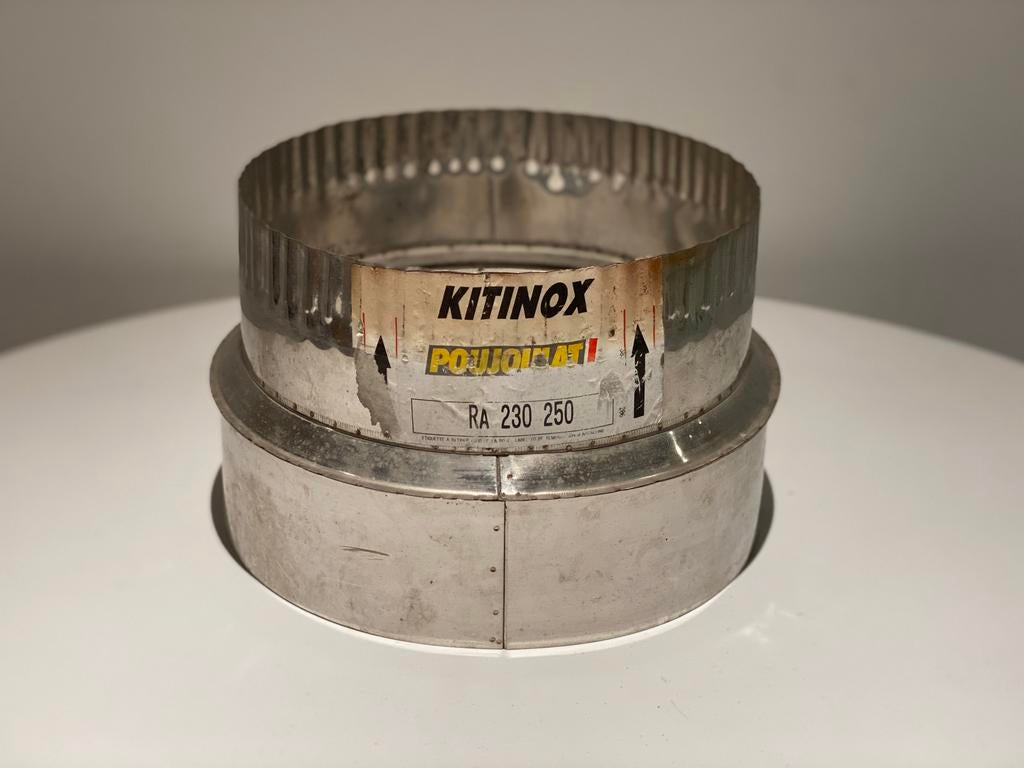 Inox enkelwandig verloopstuk, Doe-het-zelf en Bouw, Ophalen, Zo goed als nieuw