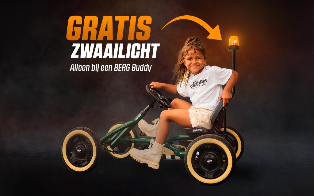 BERG Go-Cart Buddy reeks nu met gratis zwaailamp, Ophalen of Verzenden, Nieuw, Berg
