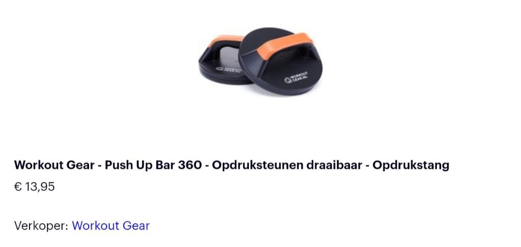 Sport handsteun, Sport en Fitness, Fitnessmaterialen, Ophalen, Zo goed als nieuw, Armen, Push-up steun