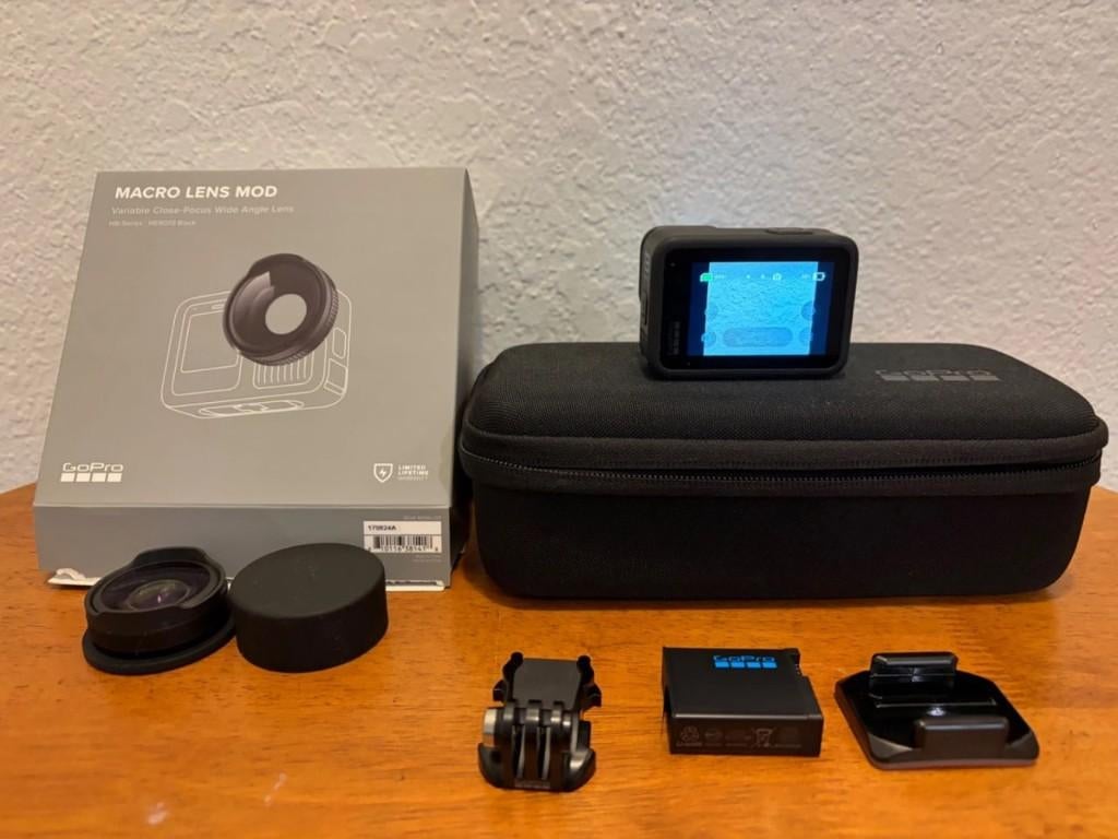 Ensemble de caméras d'action GoPro HERO13 + objectif macro, Enlèvement ou Envoi, Comme neuf, GoPro