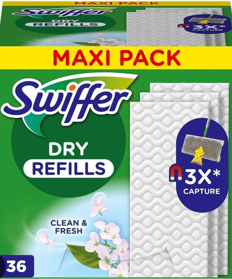 Swiffer Dry Refills 2 dozen 72 stuks, Huis en Inrichting, Schoonmaakartikelen, Ophalen